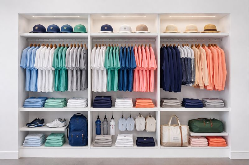 Flexible Merchandising with lighting in fixtures for variable displays and seasonal adjustments