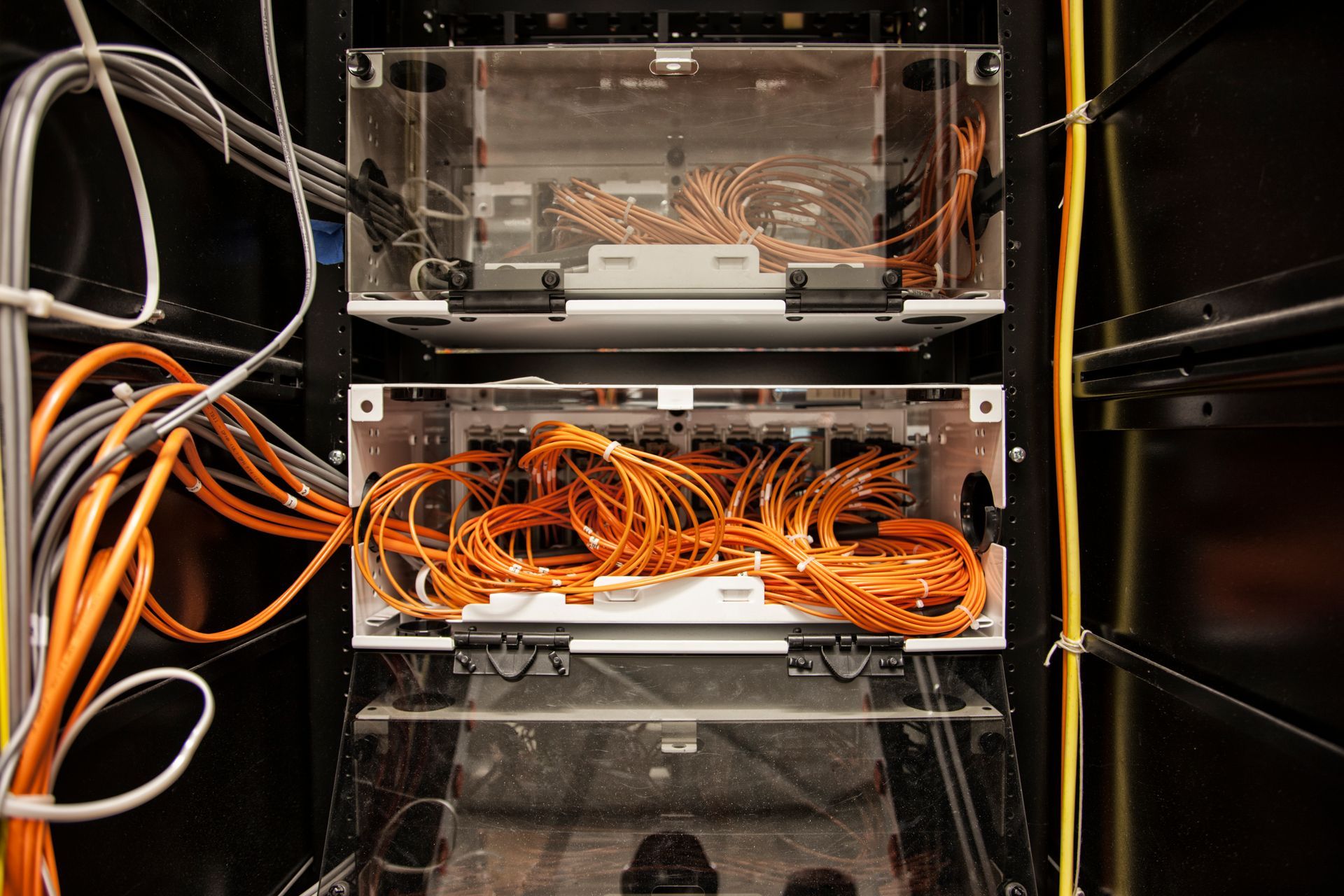 closeup of custom cables being assembled