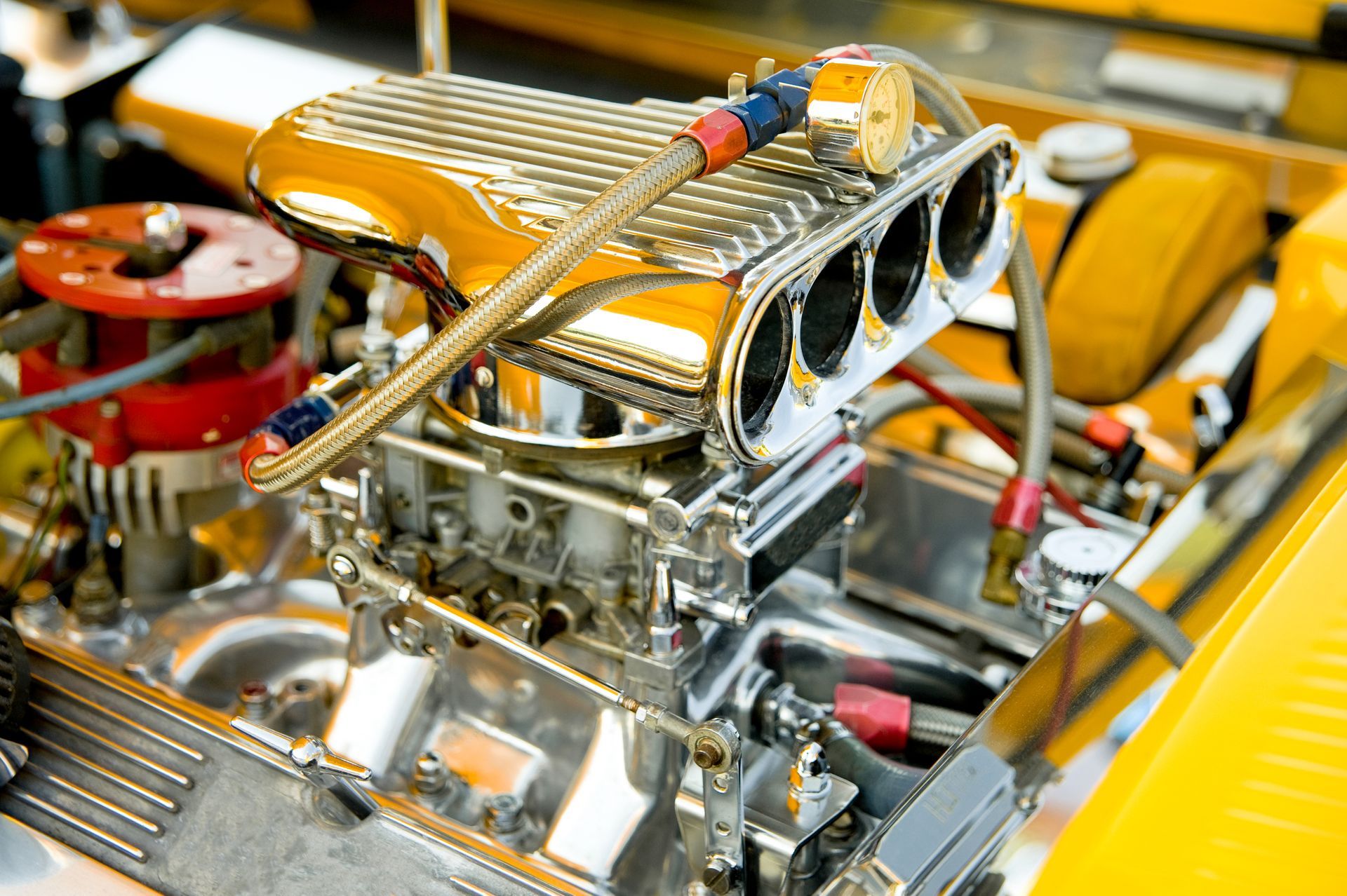 engine showing horsepower for automotive industry