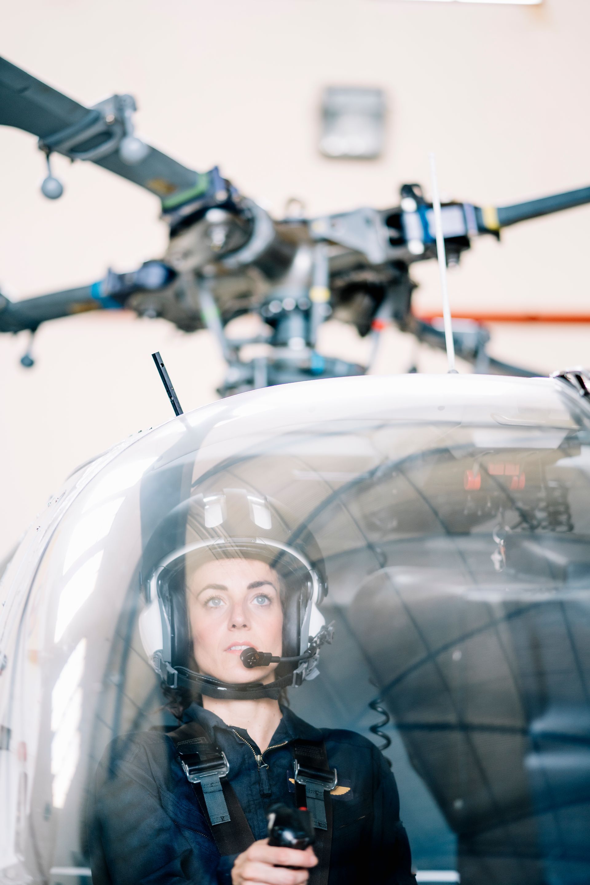 helicopter being used for aerospace and defense industry