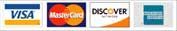 A collage of visa mastercard and discover credit cards THAT star express wash accepts