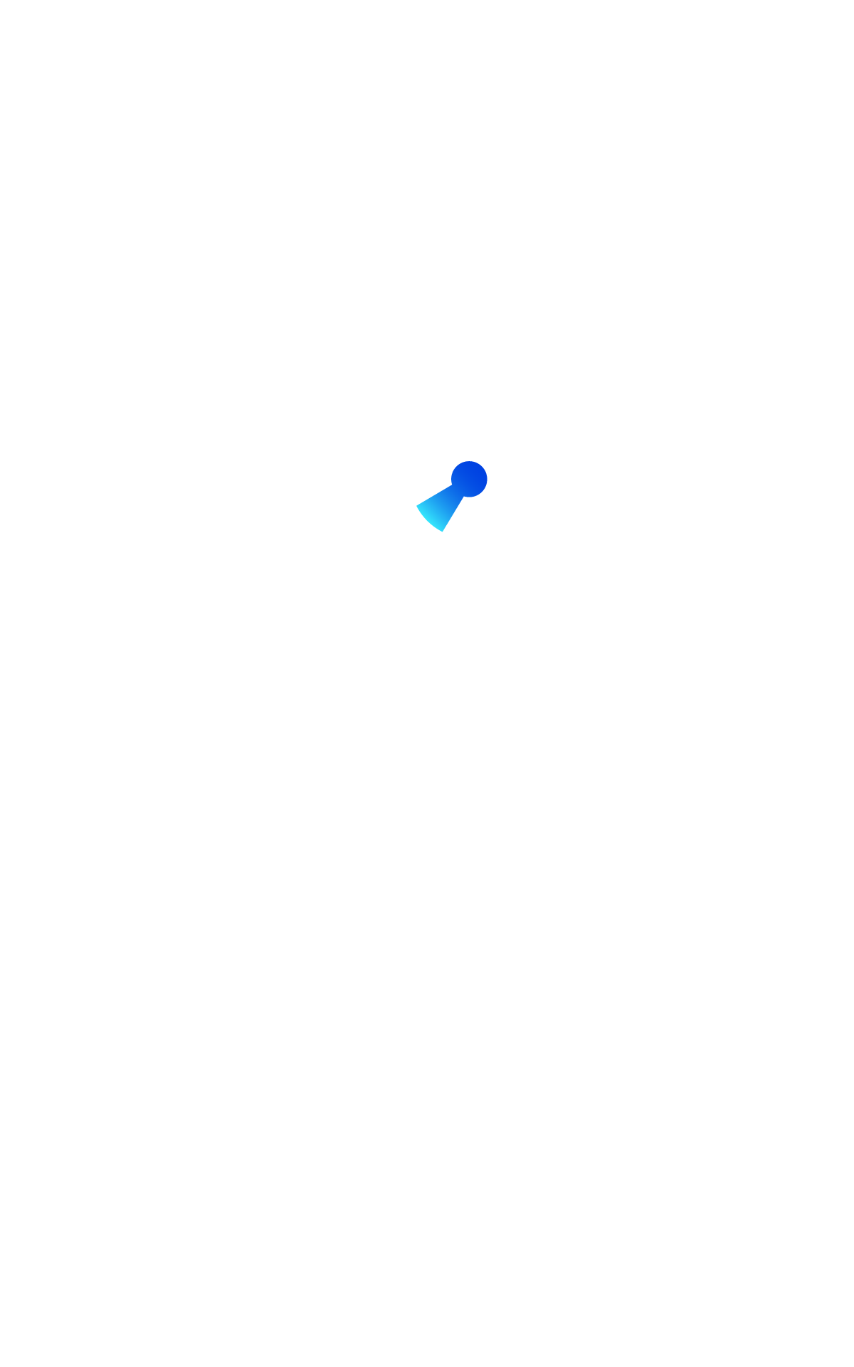 Small white and blue Unlock logo