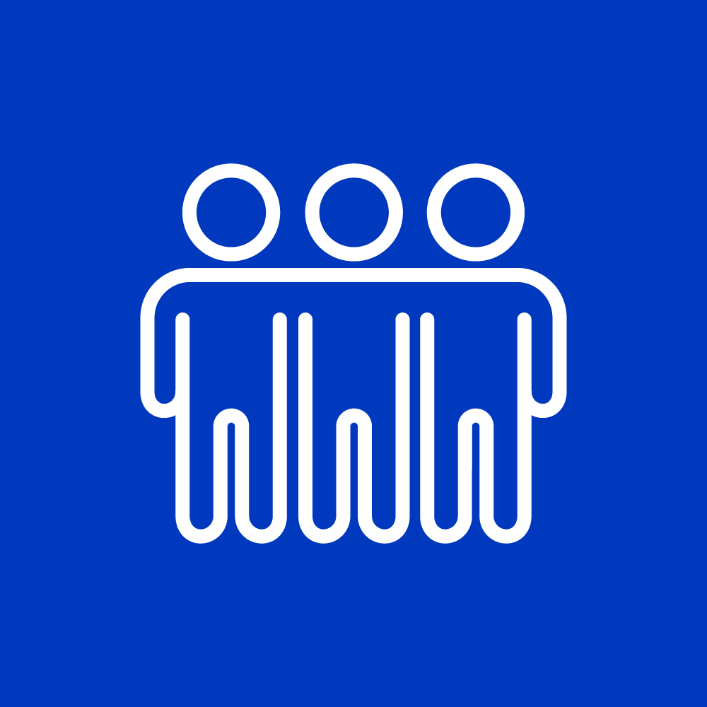 blue people graphic