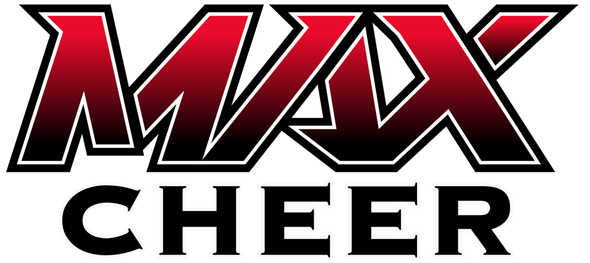 The word "MAX" in a bold, stylized red and black font with a thick white and black outline.