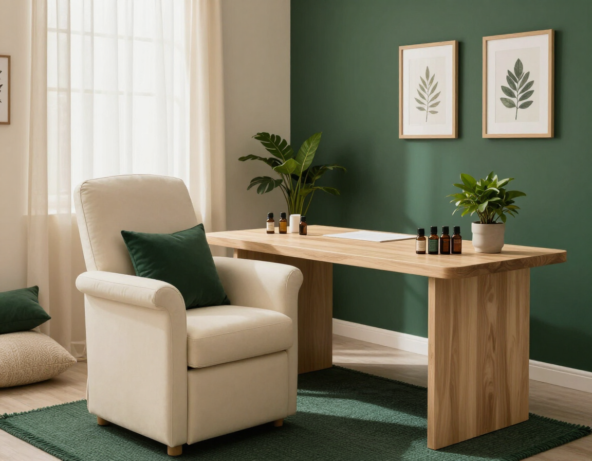 A calm consultation space for holistic care