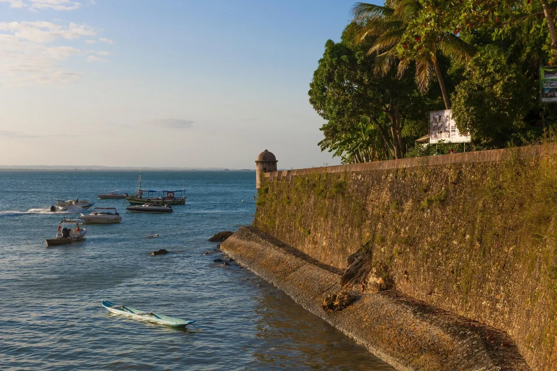 Imagem da Fortaleza de Tapirandú, no forte de Morro de São Paulo.