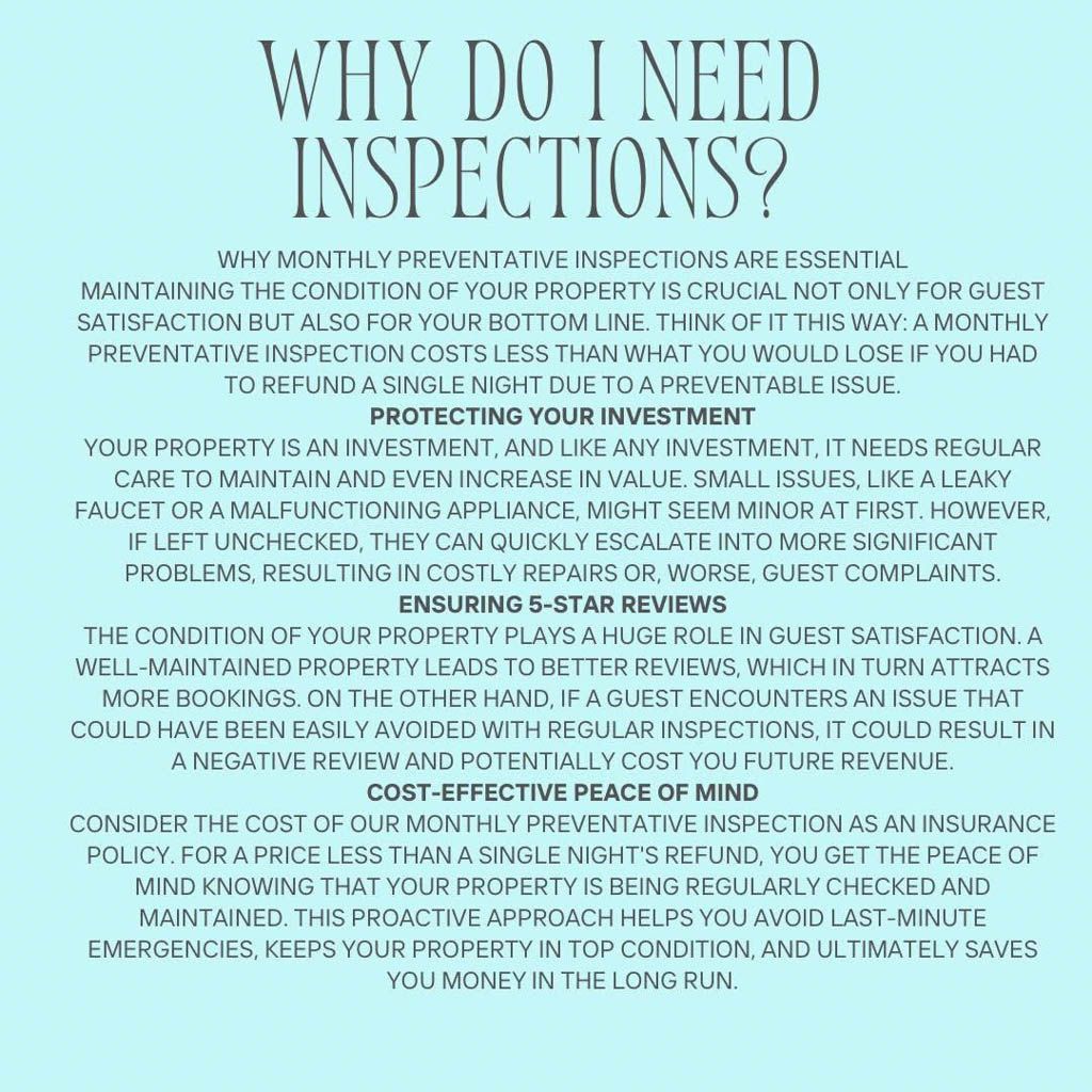 A free resource poster explaining why a person should get their rental inspected.
