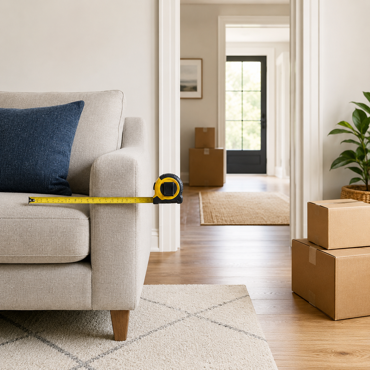 Measuring furniture prior to moving is important