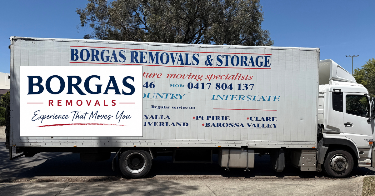 Borgas Removals truck providing affordable backloading services across South Australia.