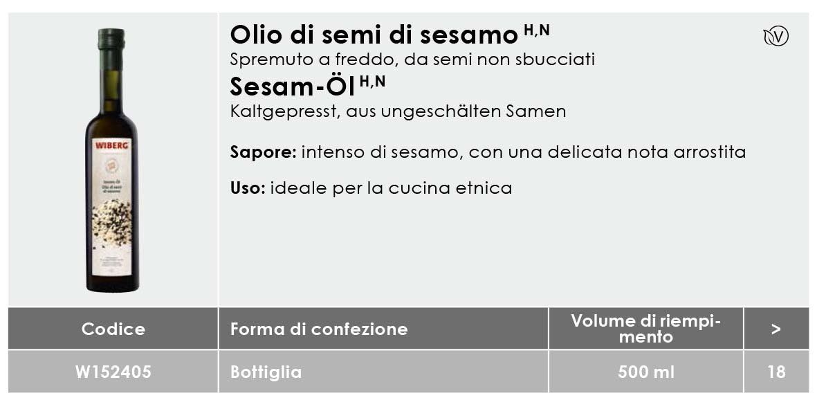 Olio di Semi di Sesamo ml500