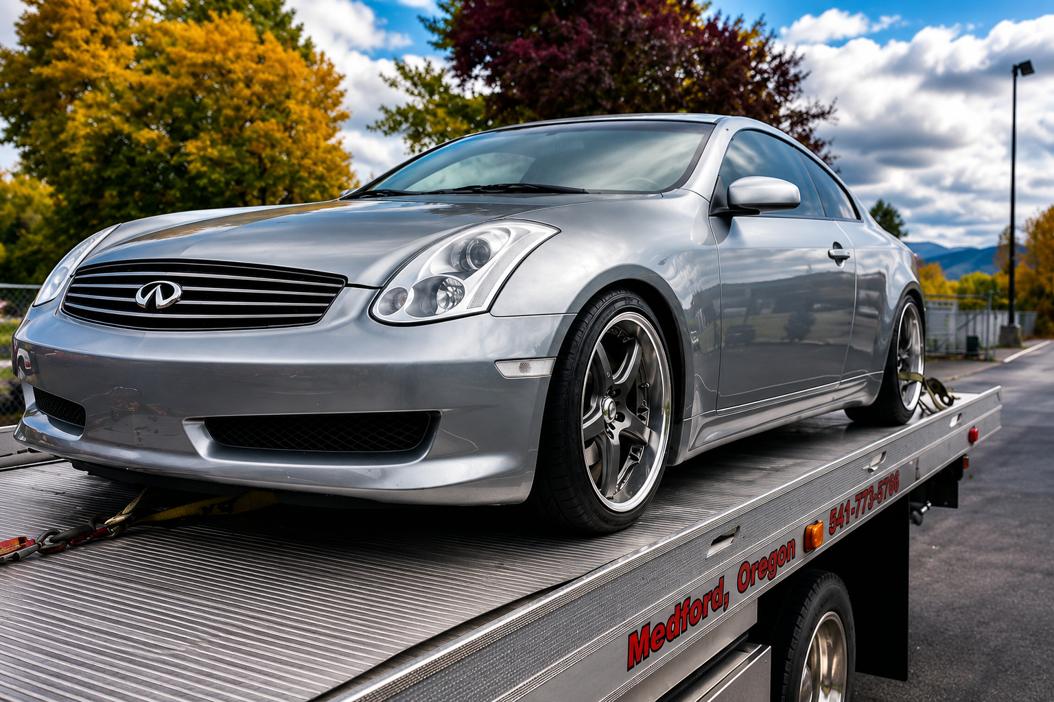 Emergency Towing Now — Car Owner And Tow Driver Shaking Hands in Medford, OR Emergency Towing Now — Car Owner And Tow Driver Shaking Hands in Medford, OR