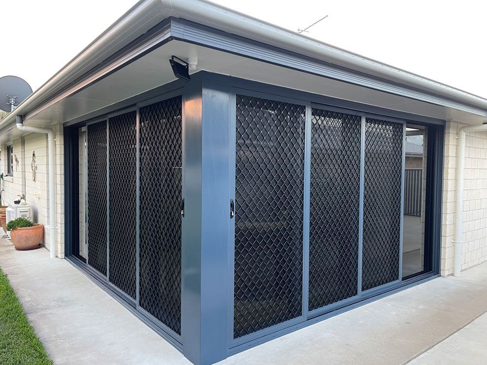 Security Screens Installed on Sliding Doors