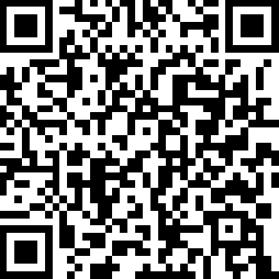 A black and white qr code on a white background