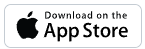 A black and white apple app store logo on a white background.
