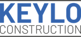 KEYLO Construction logo in blue and gray text
