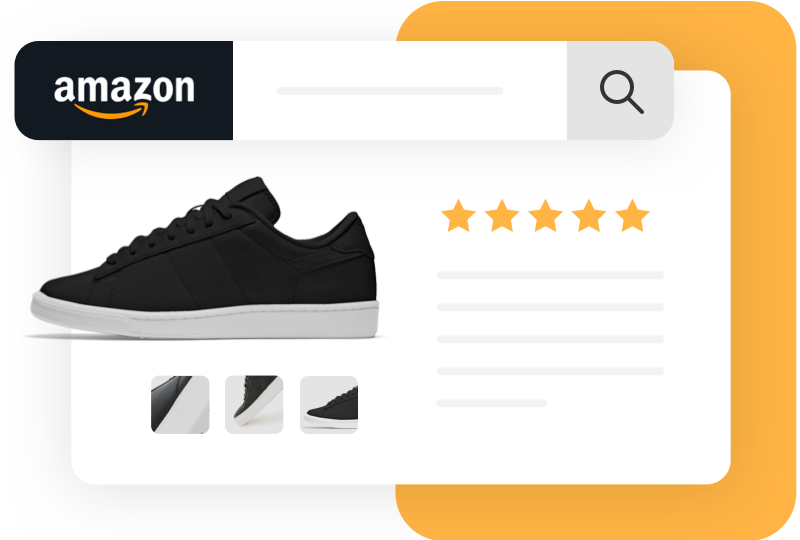 A picture of a pair of black sneakers on amazon.