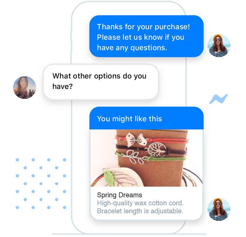 A screenshot of a conversation between two people on a cell phone.
