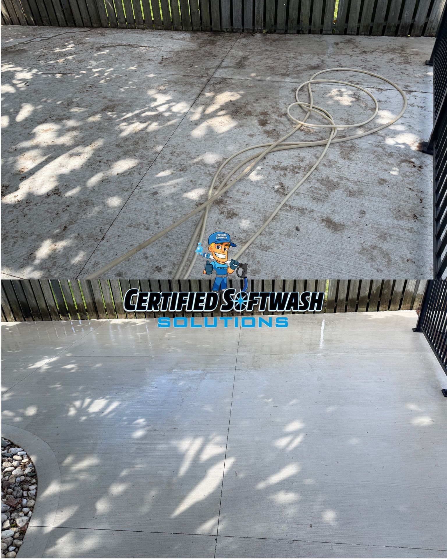 concrete pressure washing