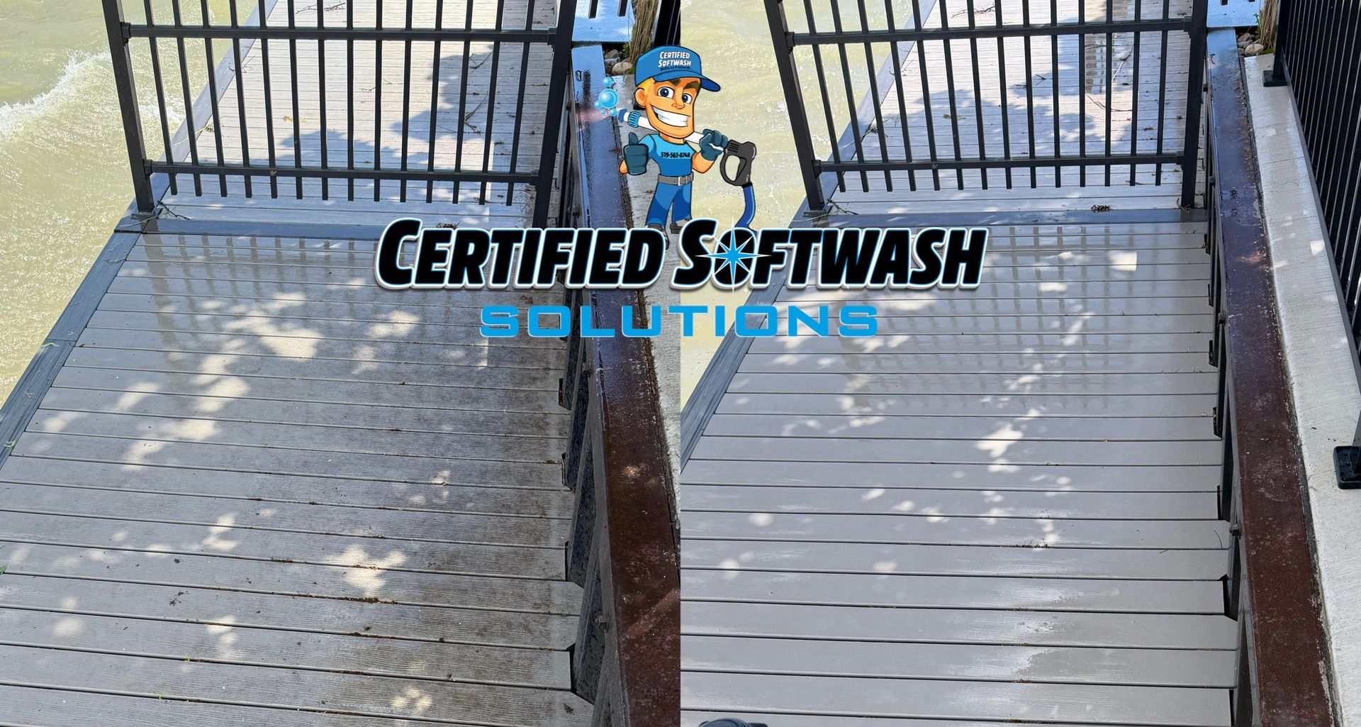 pressure washer clean deck