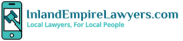 A logo for Inland Empire Lawyers shows a cell phone with a gavel