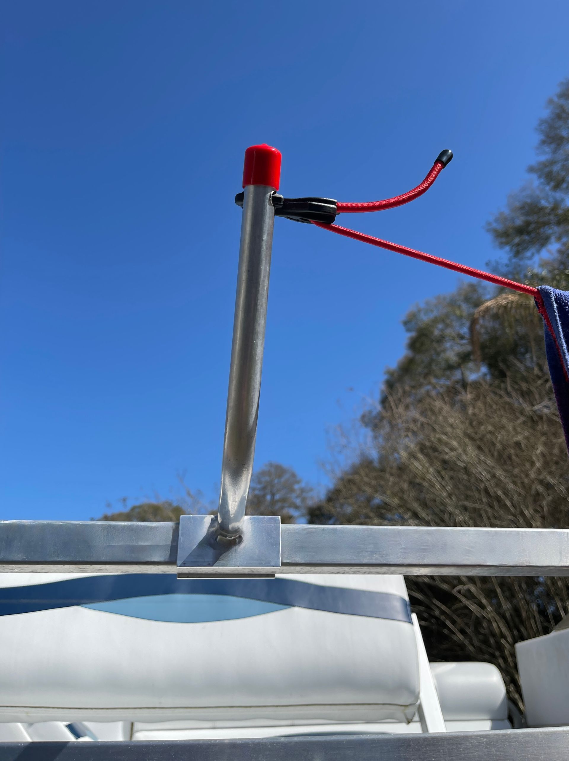 Pontoon Boat Clothes Line Solution