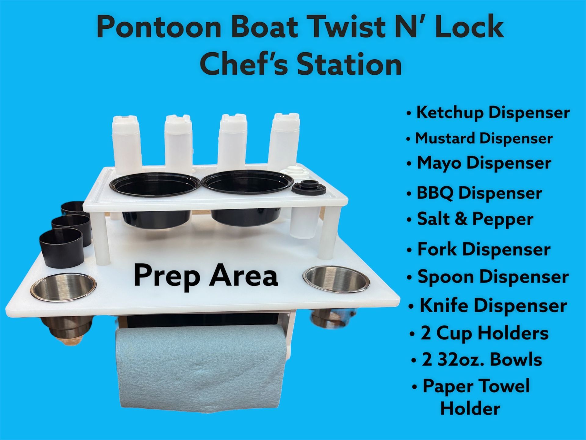 Pontoon Boat Twist N' Lock® Chef's Station