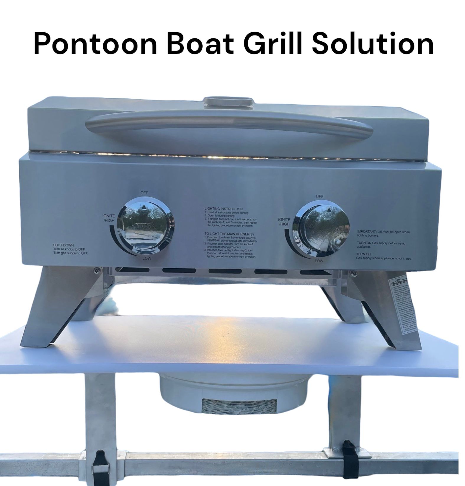 Pontoon Boat Three in One Grill Solution