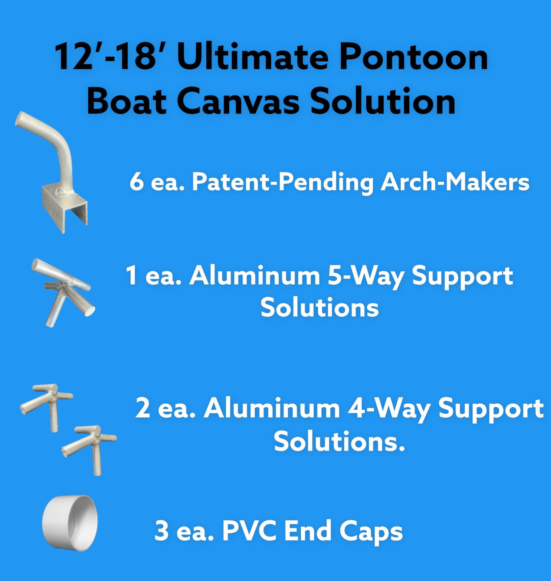 12'-18’ ULTIMATE Pontoon Boat Canvas Solution