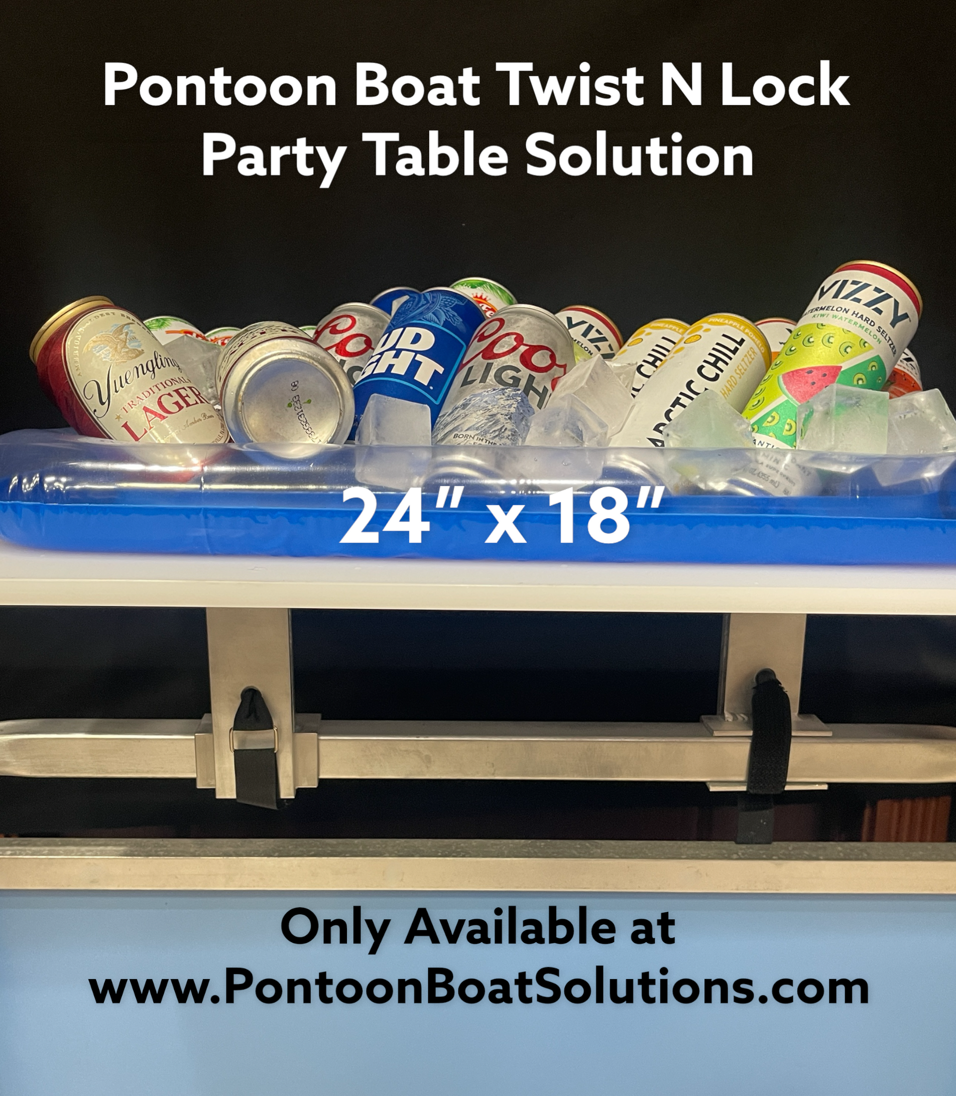 Pontoon Boat 18x24 Twist N Lock® Party Table