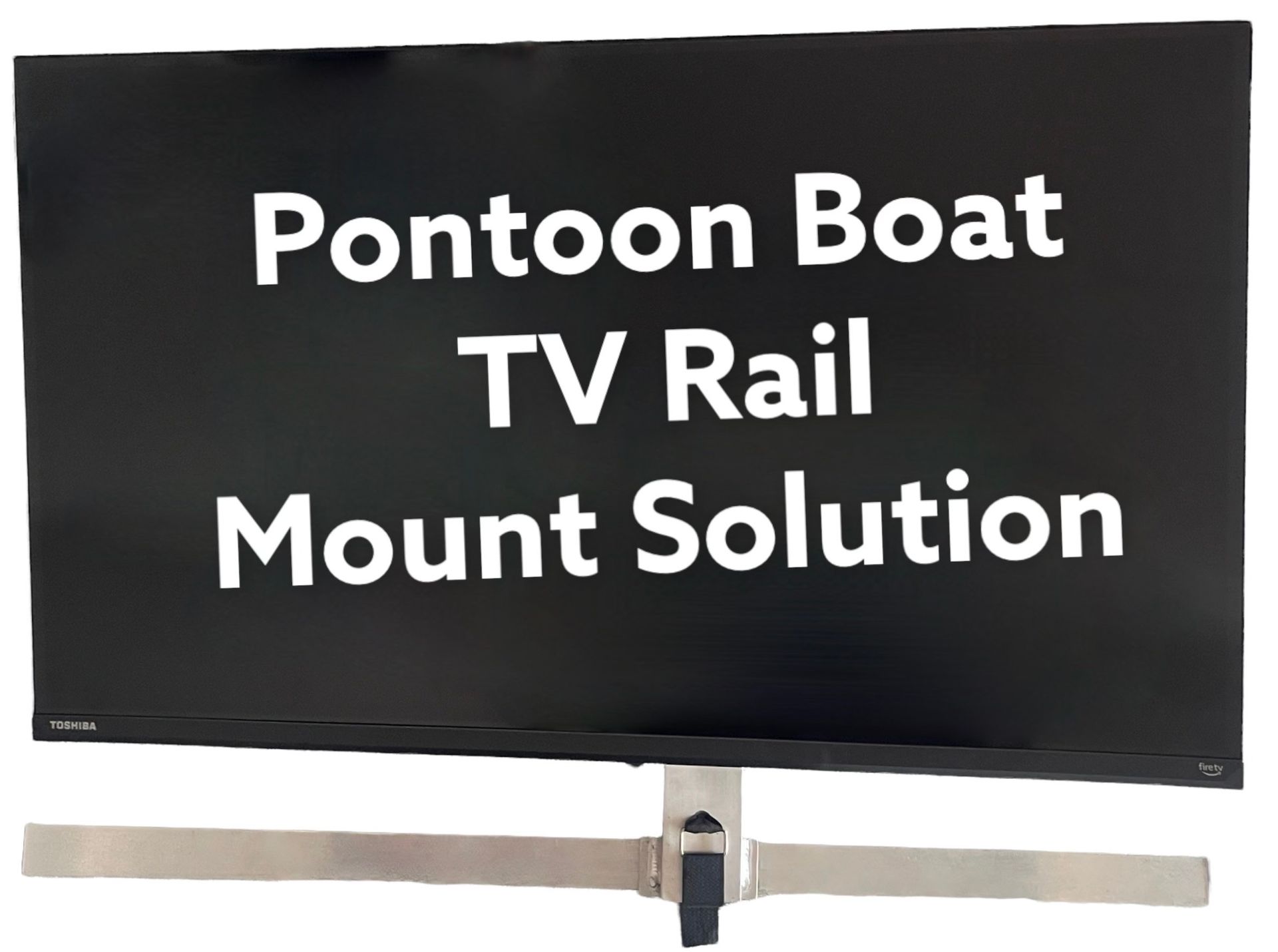 Pontoon Boat Rail Mount TV Solution
