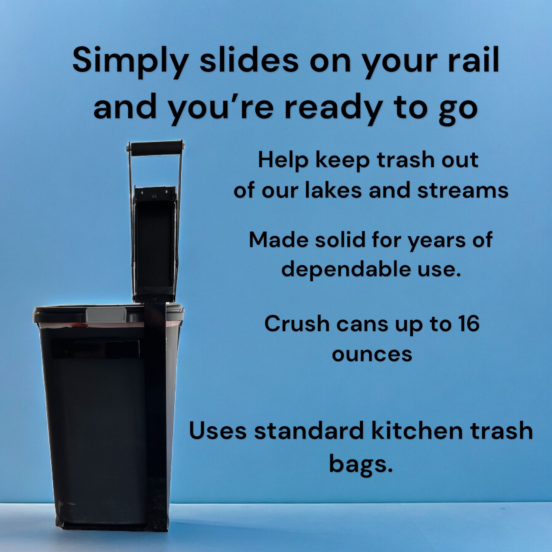 Pontoon Boat Garbage Can with Can Crusher Solutions