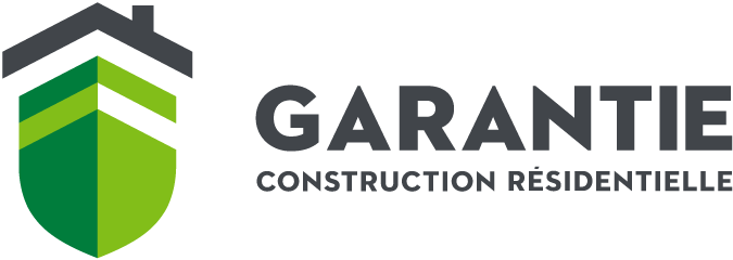 Le logo de garantie construction residentielle comporte un bouclier vert et un toit.