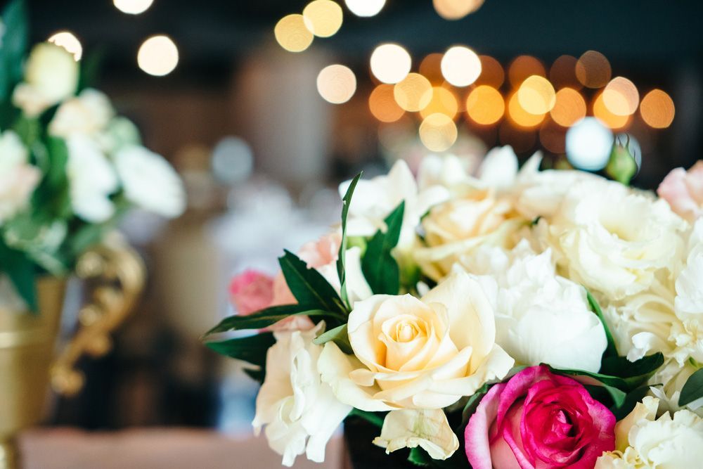 A Close Up Of a Vase Filled with Flowers on A Table — Pick-A-Bunch Florists & Gifts In Koumala, QLD