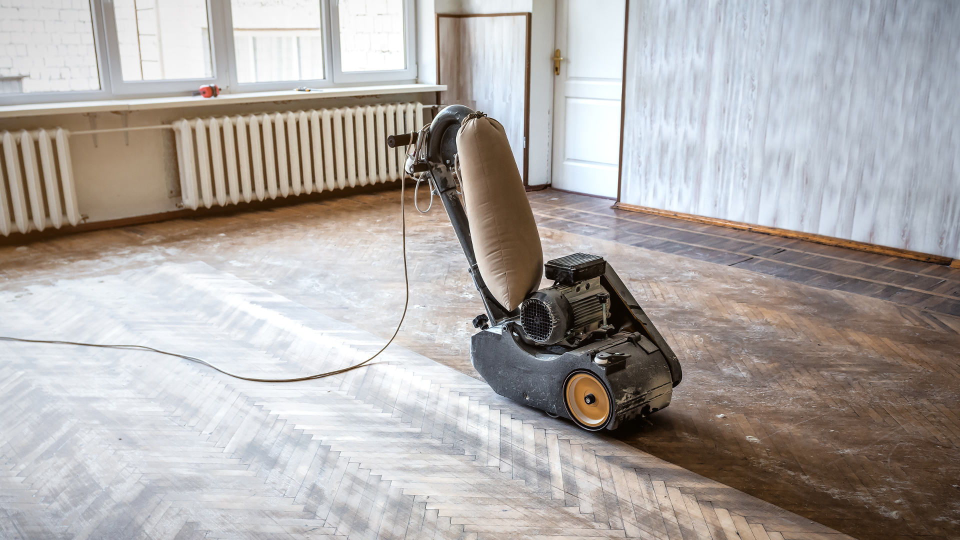 hardwood floor sanding process before refinishing
