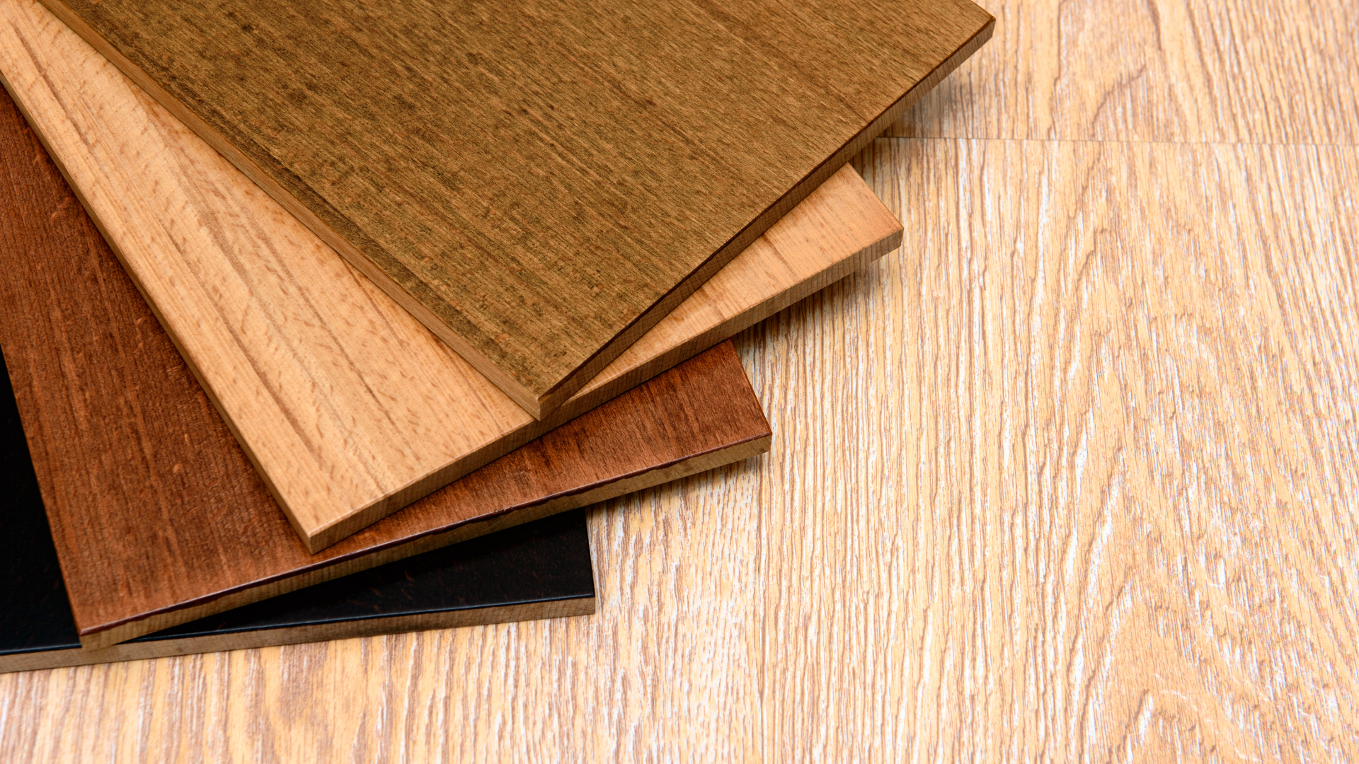 staining samples for hardwood floor refinishing