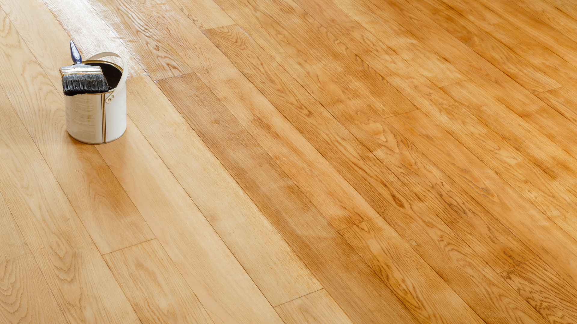 wood floor restoration with smooth protective finish