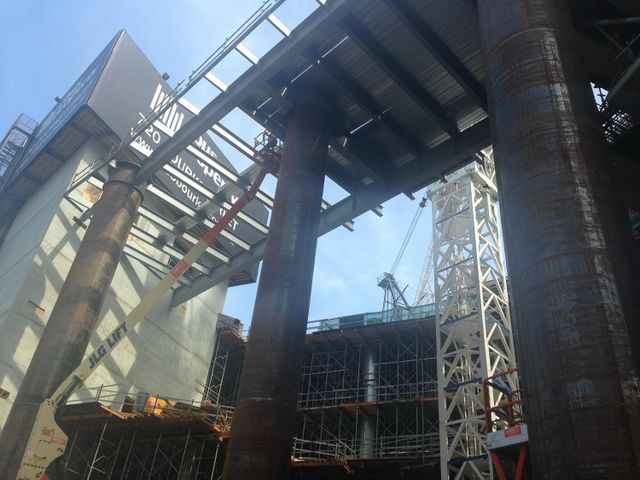 Construction being done by professionals