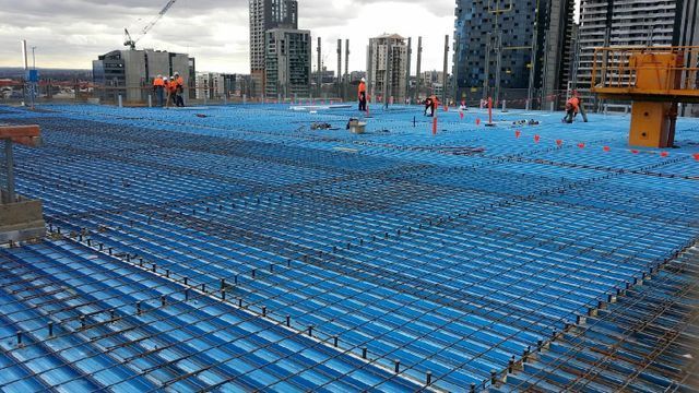 View of the project under progress