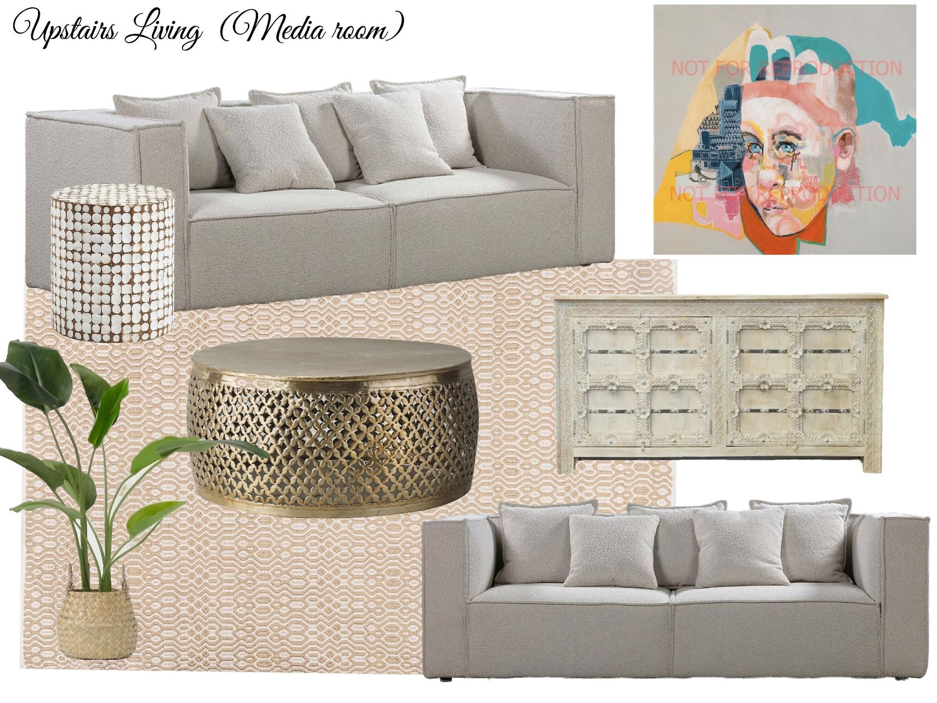 A living room with a couch and a coffee table
