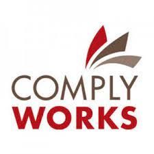 It is a logo for a company called comply works.