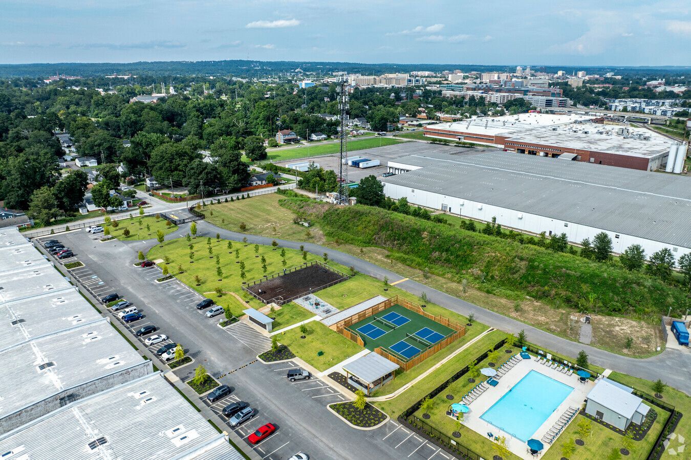 The Row - Aerial View