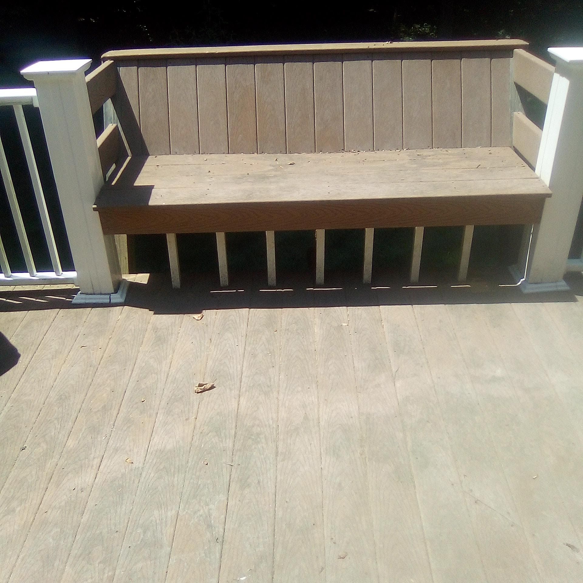 Before Cleaning Chair Deck — Richmond, VA — A + Pressure Washing