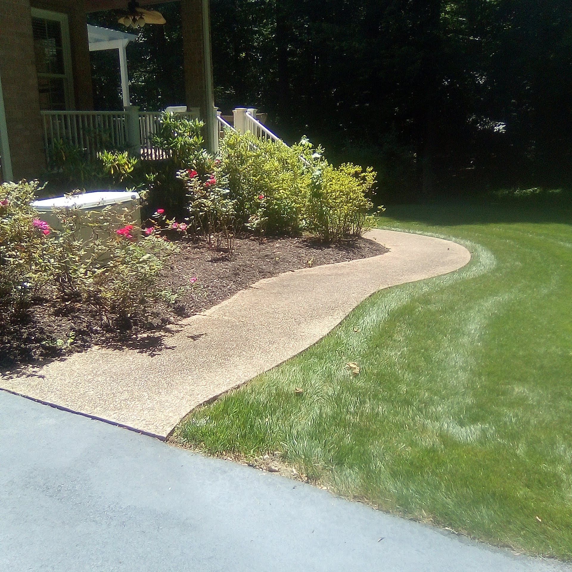 Before Wash Landscape — Richmond, VA — A + Pressure Washing