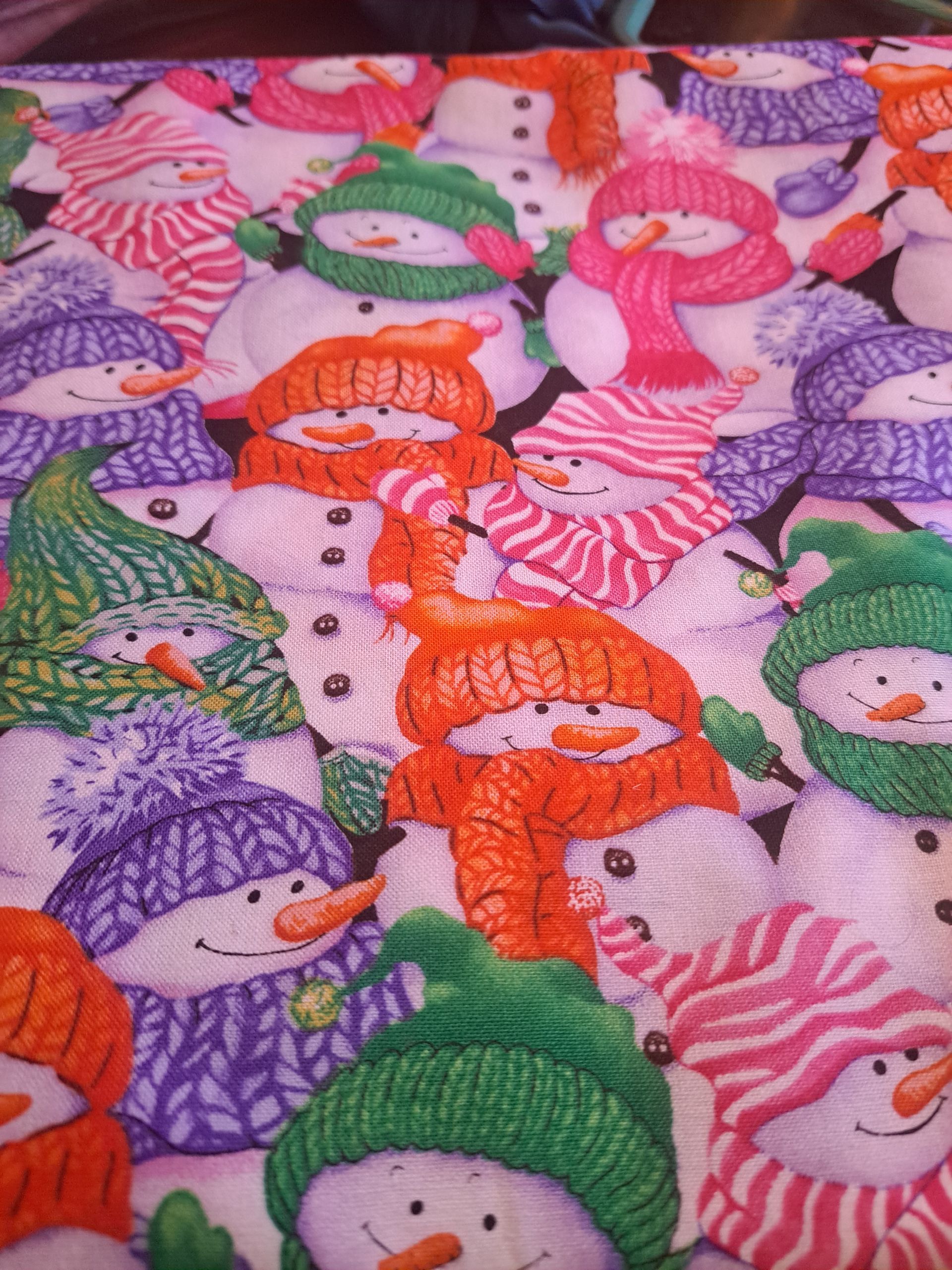 Christmas Snowmen in Hats and Scarves - Unknown Designer