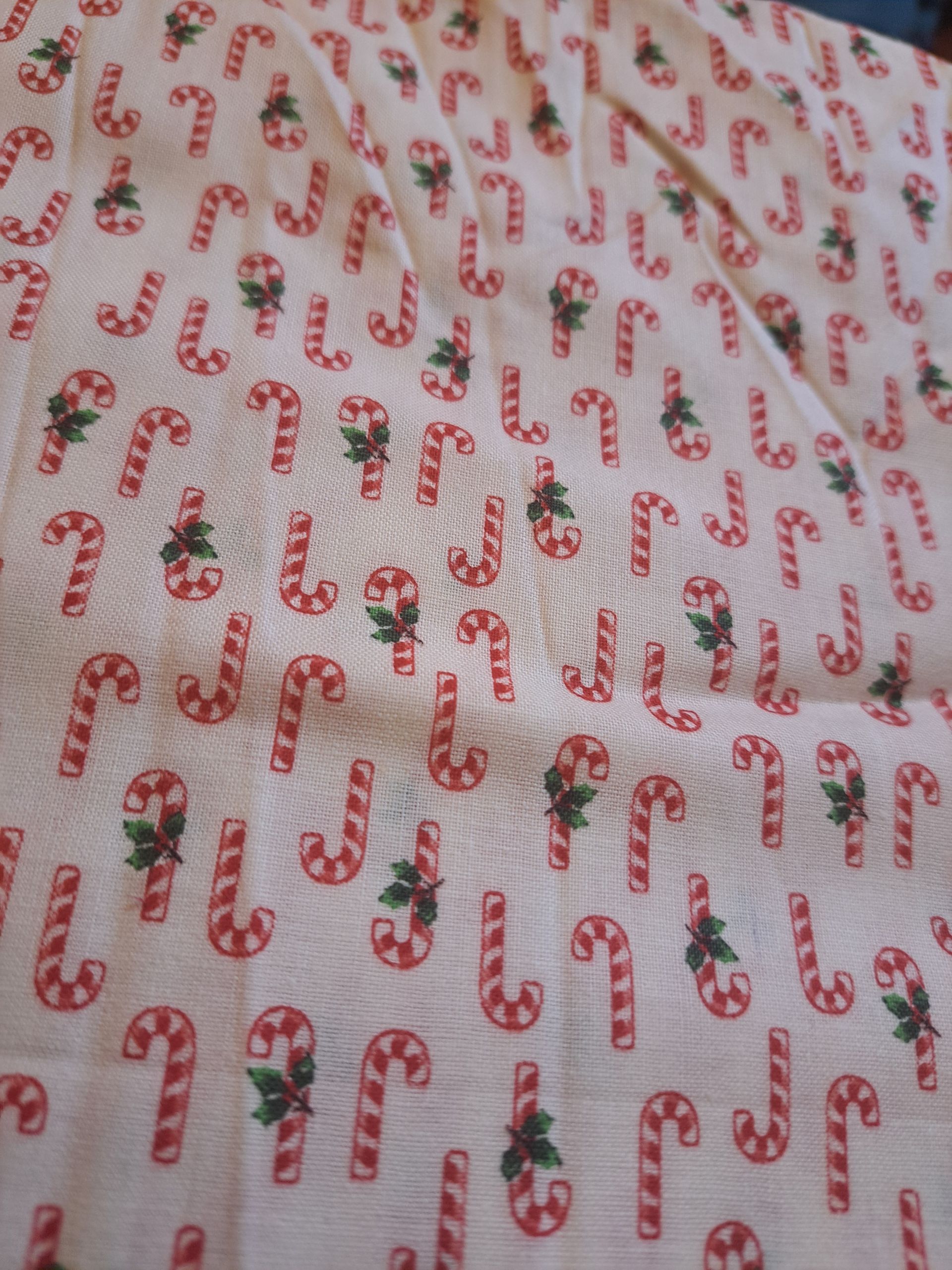 Vintage 1990's Red Candy Canes on White by: Cranston VIP