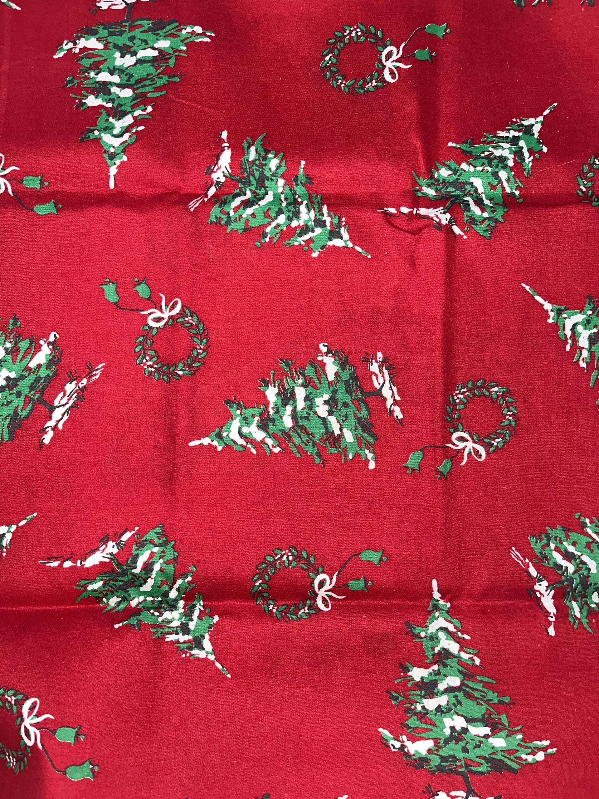 Wreaths and Trees On Red