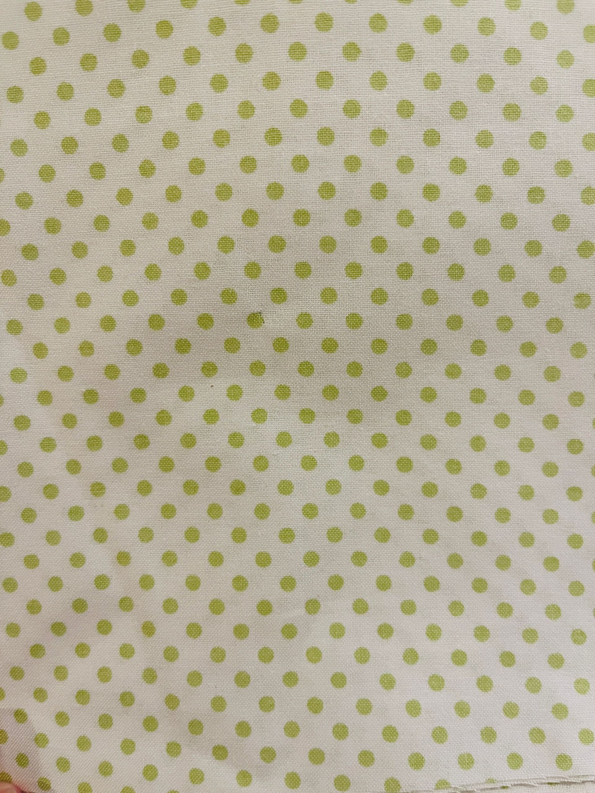 Green Dots on White - Quilters Showcase