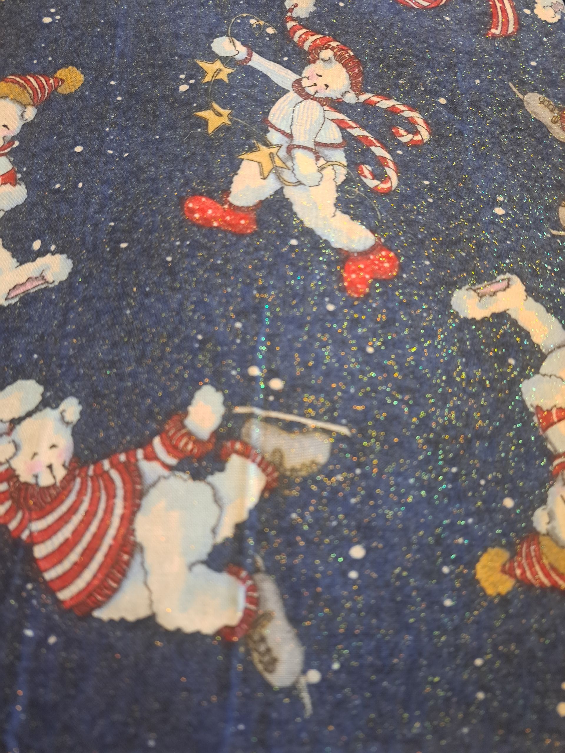 Peppermint Bites all over tossed Bears by: Daisy Kingdom