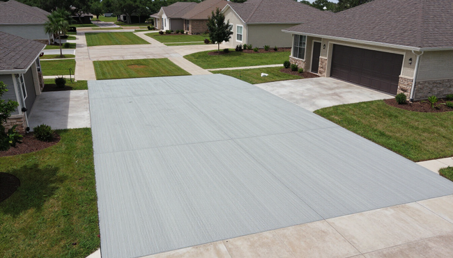 Concrete driveway installation Austin