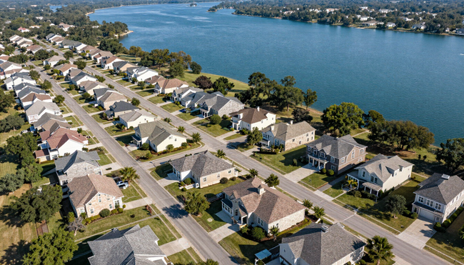 Lakeway Texas aerial neighborhood view